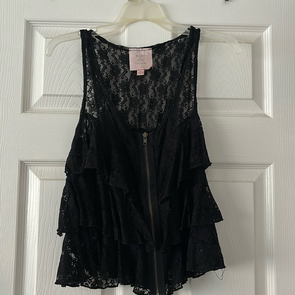 Black lace top
